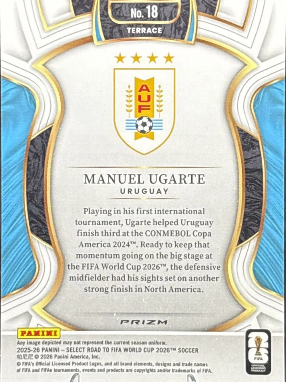Panini trading card